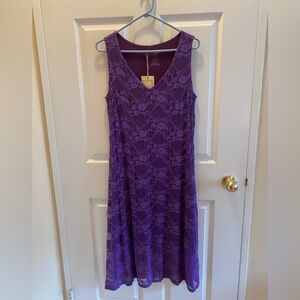 Purple MIDI Blue Sky Dress - NWT